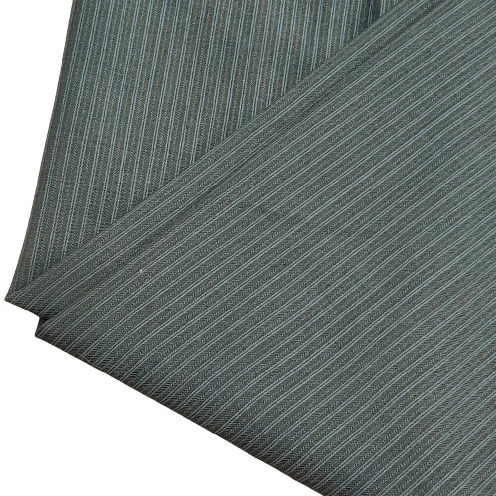 Calvin Klein 36 W x 30 L Black Wool Dress Pants Blue Pinstripe Vintage Trousers